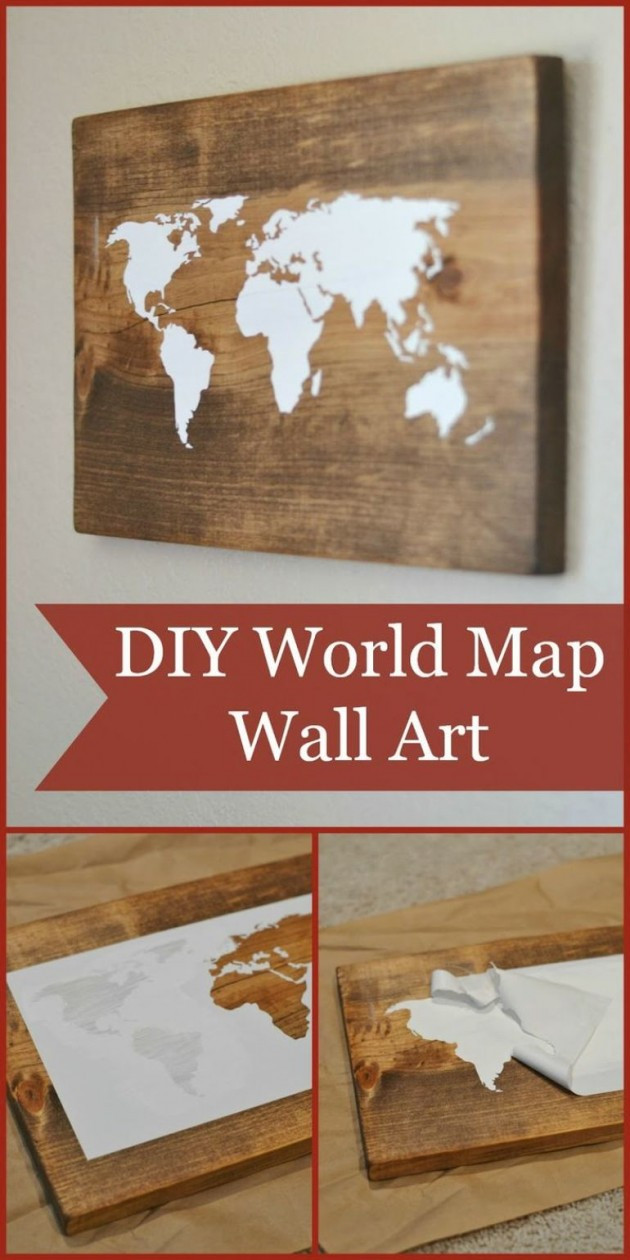 DIY Wooden Wall Decor
 15 Extremely Easy DIY Wall Art Ideas For The Non Skilled