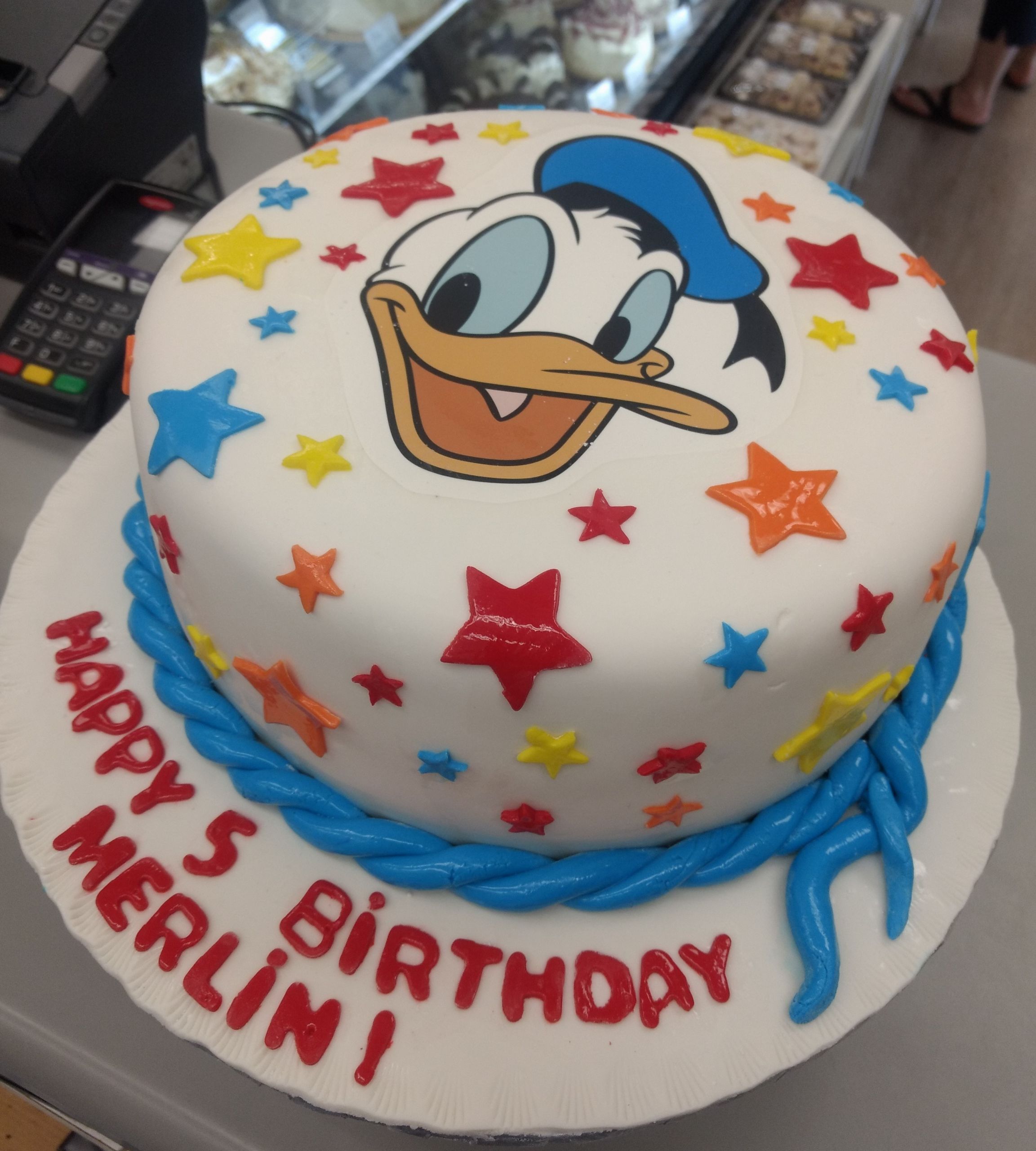 Donald Duck Birthday Cake
 Donald Duck Custom Birthday Cake by Goo s Winnipeg Bakery
