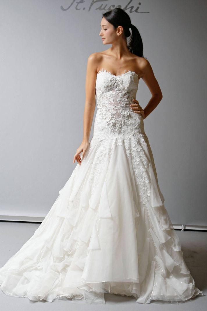 Drop Waist Wedding Dresses
 Blu Ivory Wedding Dress Shopping drop waist style and