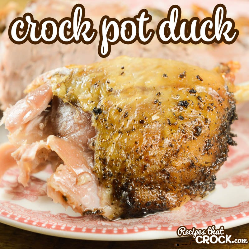 Duck Slow Cooker Recipes
 Crock Pot Duck Recipes That Crock