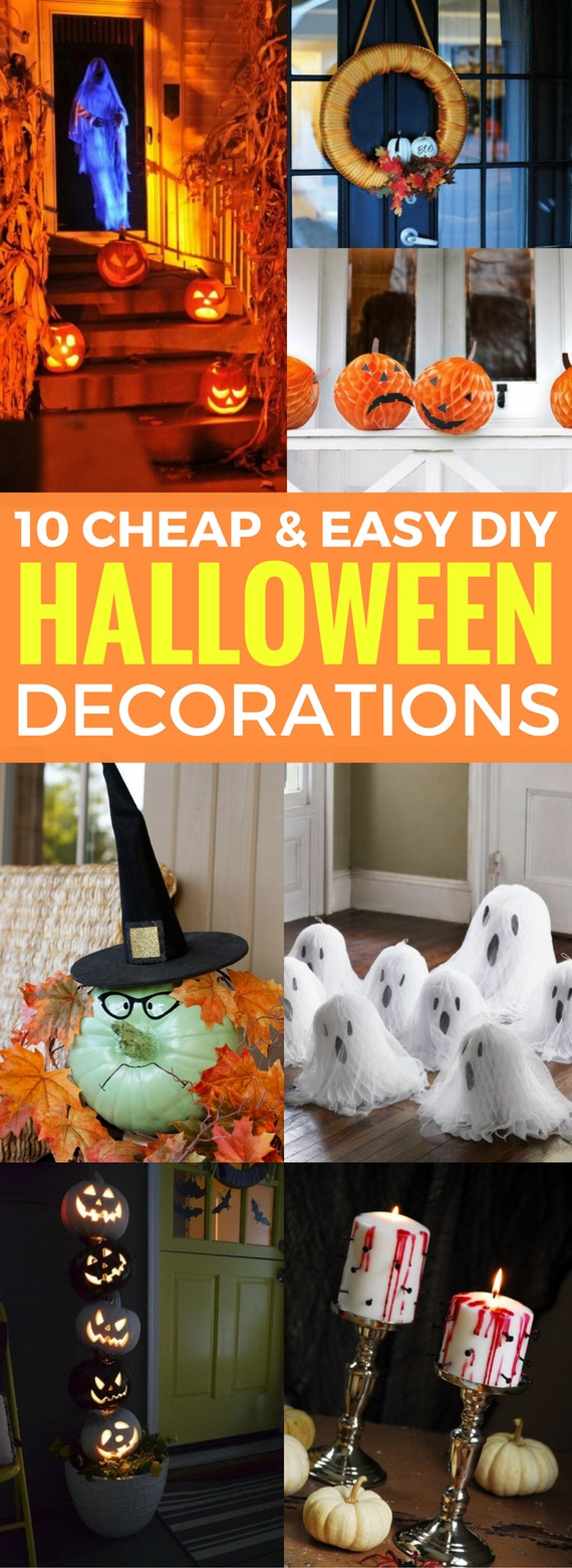 Easy DIY Halloween Decor
 10 Cheap And Easy DIY Halloween Decorations Craftsonfire