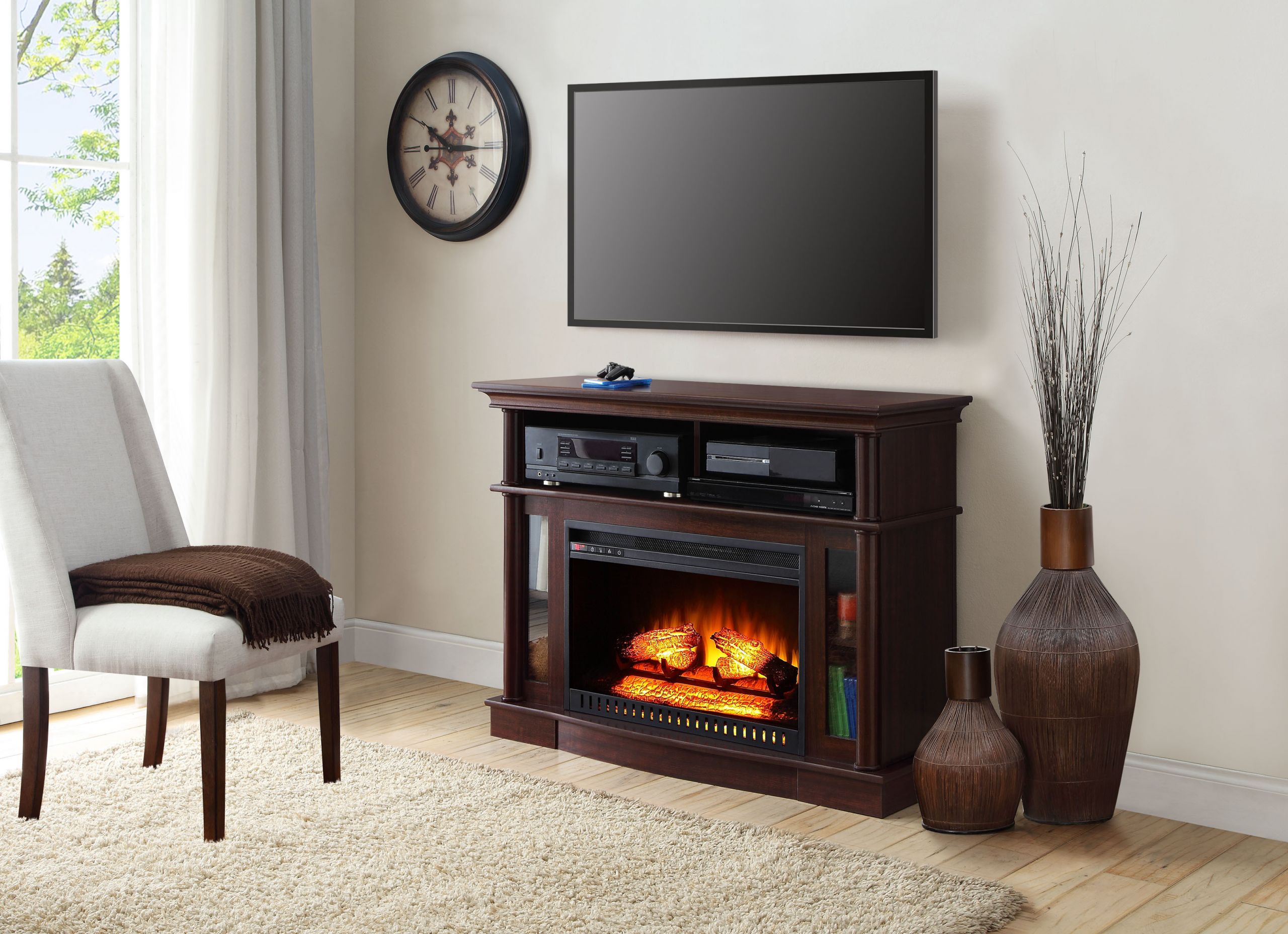 Electric Fireplace Entertainment Stand
 Electric Fireplace TV Stand Media Console Heater