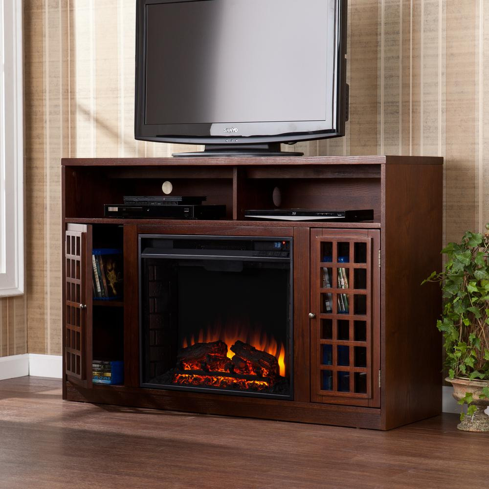 Electric Fireplace Entertainment Stand
 Fireplace TV Stands Electric Fireplaces The Home Depot
