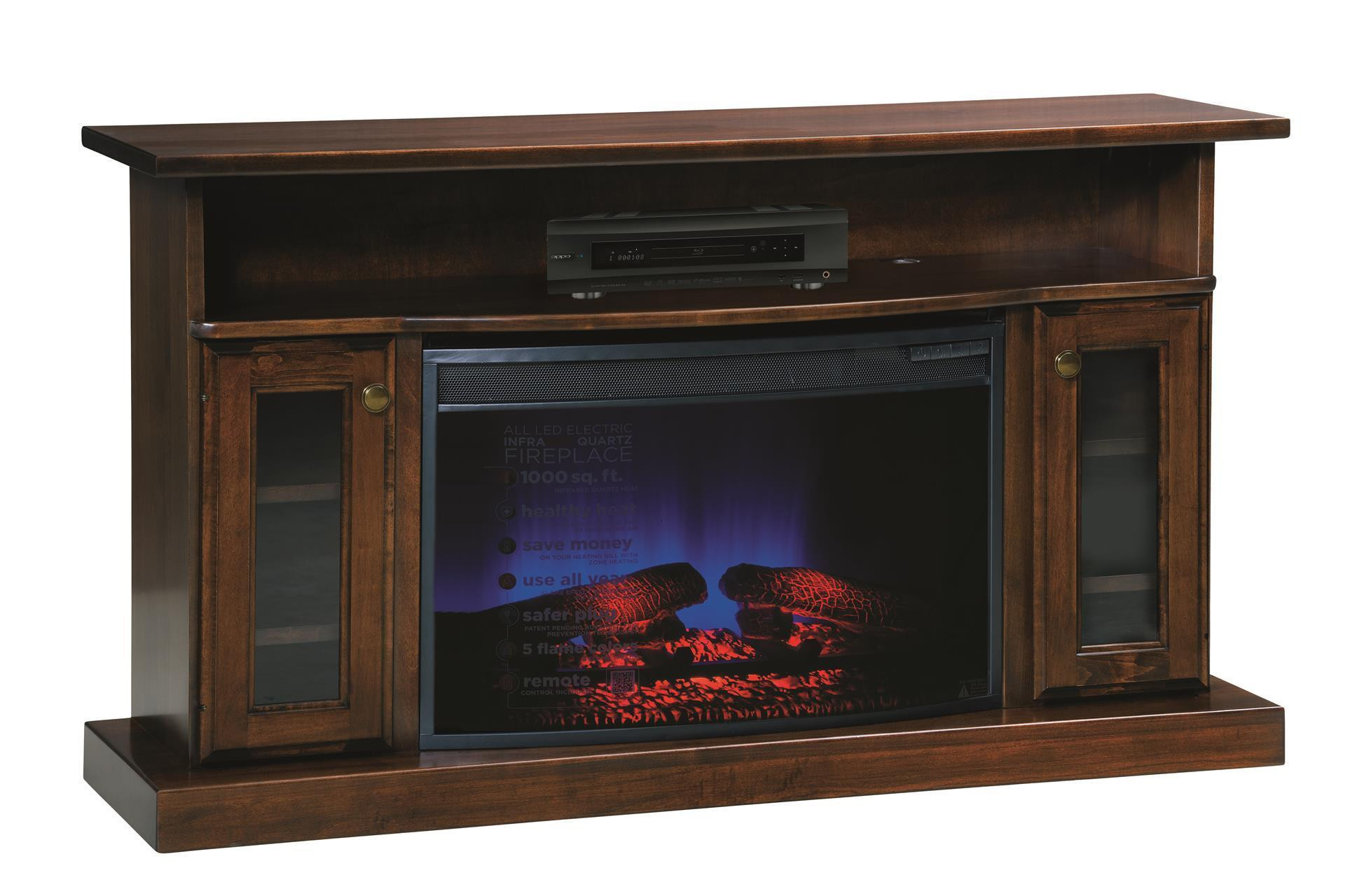 Electric Fireplace Entertainment Stand
 49" Electric Fireplace TV Stand from DutchCrafters Amish