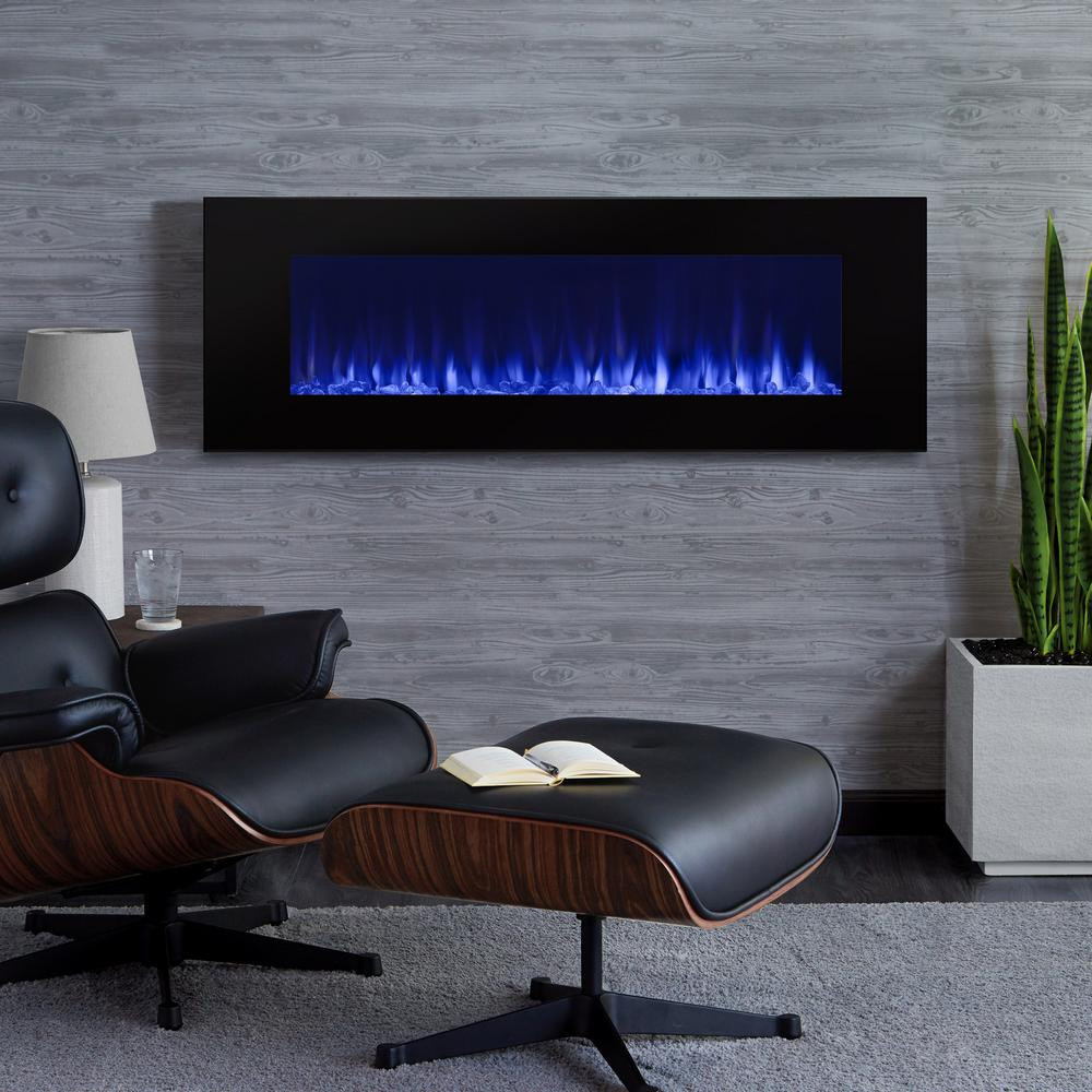 Electric Fireplace Modern Wall Mount
 Real Flame DiNatale 50 in Wall Mount Electric Fireplace