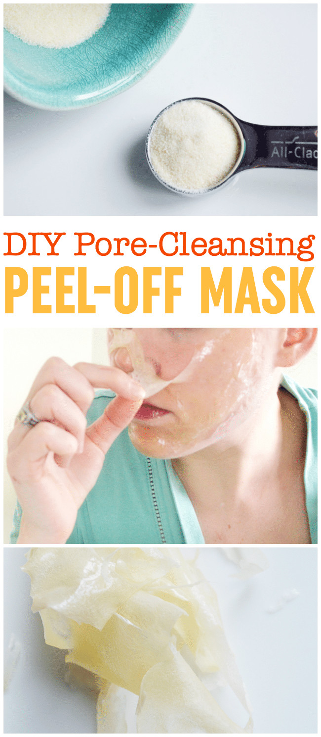 Face Mask Peel Off DIY
 DIY Peel f Mask Pore Cleansing Blackhead Busting Face