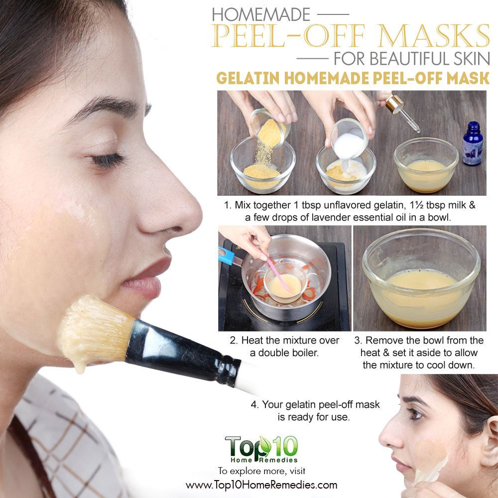 Face Mask Peel Off DIY
 Homemade Peel f Masks for Glowing Spotless Skin