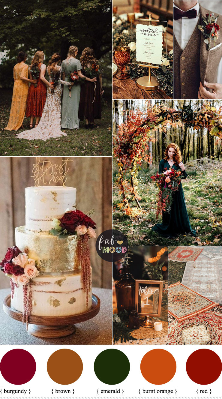 Fall Colors Wedding
 Colorful Fall Wedding Palette That Celebrate The Season