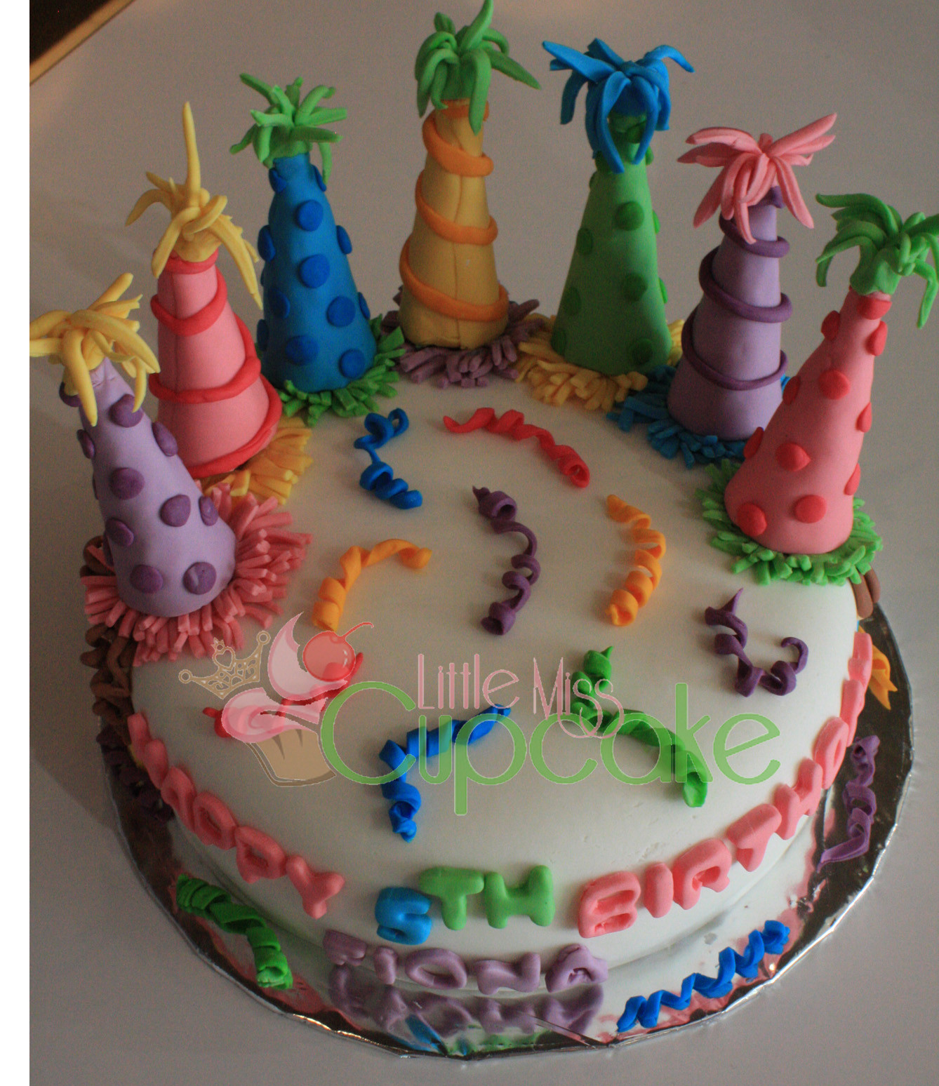 Fondant Birthday Cakes
 Birthday Surprise Party Cake