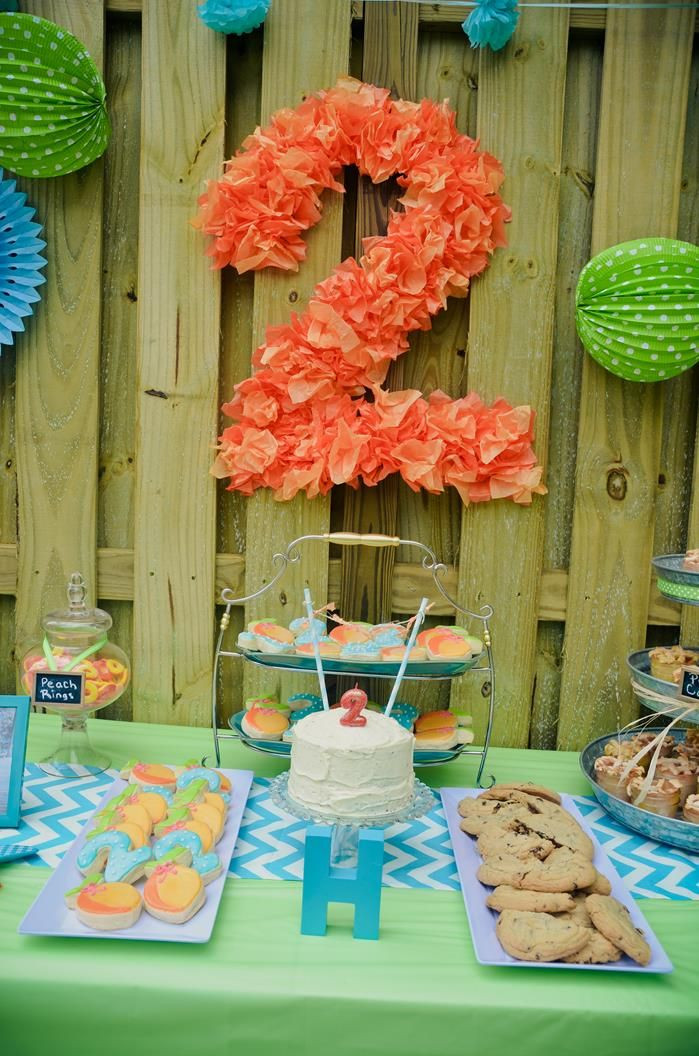 Food Ideas For A 2 Year Old Birthday Party
 Peach Stand Party Planning Ideas Supplies Idea Cake