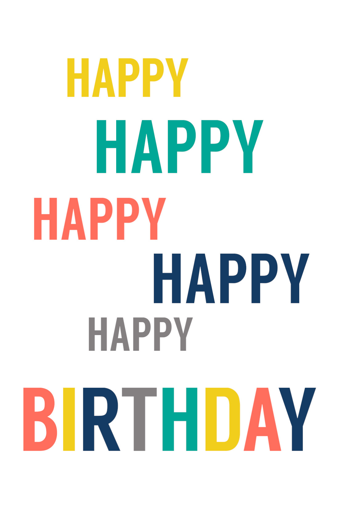 Free Birthday Card Printable
 Free Printable Birthday Cards Paper Trail Design