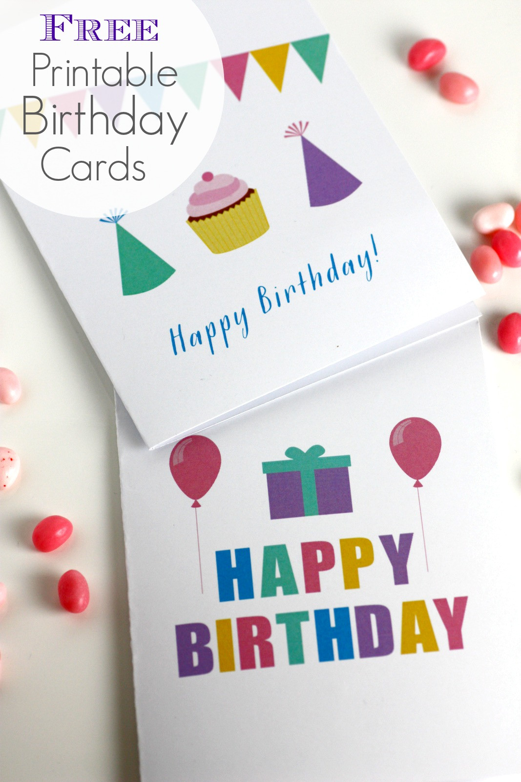Free Birthday Card Printable
 Free Printable Blank Birthday Cards
