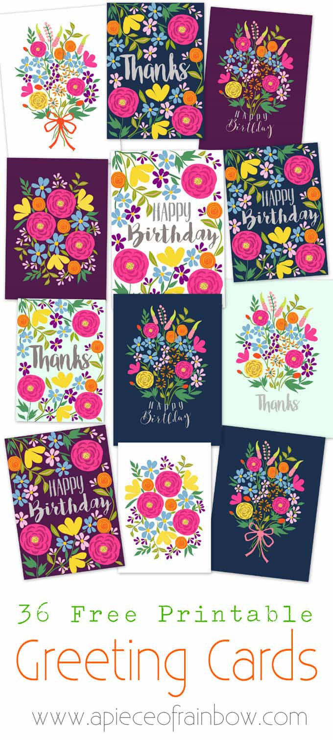 Free Birthday Card Printable
 Free Printable Happy Birthday Card with Pop Up Bouquet A