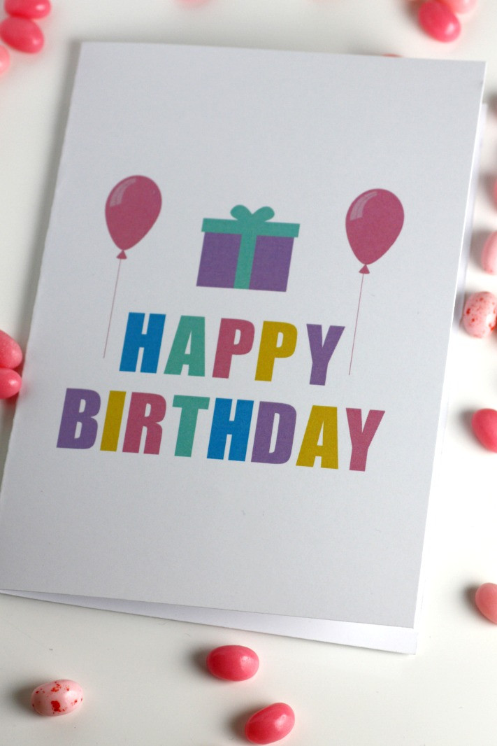 Free Birthday Card Printable
 Free Printable Blank Birthday Cards