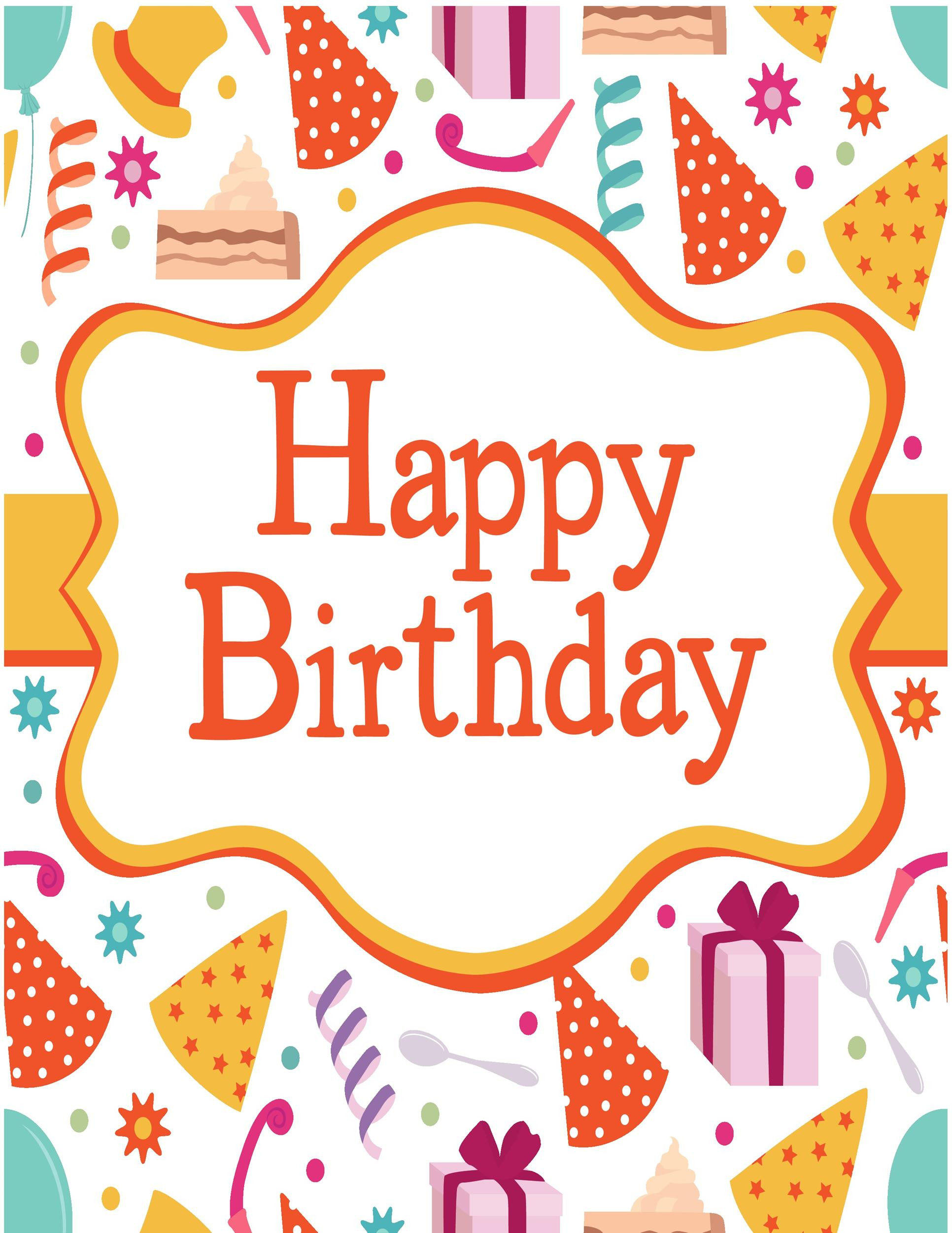 Free Birthday Cards Download
 40 FREE Birthday Card Templates TemplateLab