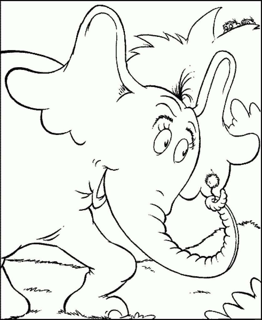 Free Printable Dr Seuss Coloring Pages
 Horton Hears A Who Coloring Pages Learny Kids