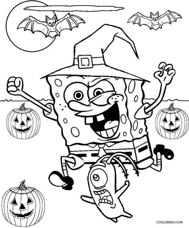 Free Printable Spongebob Coloring Pages
 Printable Spongebob Coloring Pages For Kids