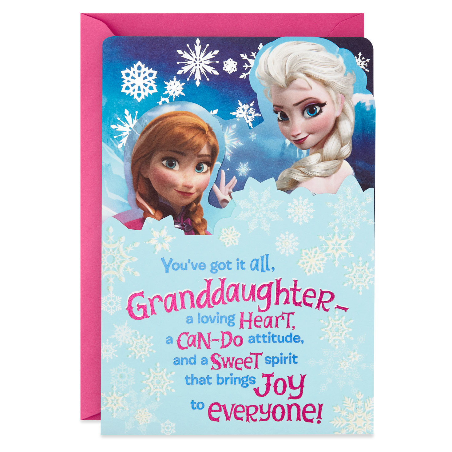 Frozen Birthday Cards
 Disney Frozen Wonderful Granddaughter Displayable Birthday