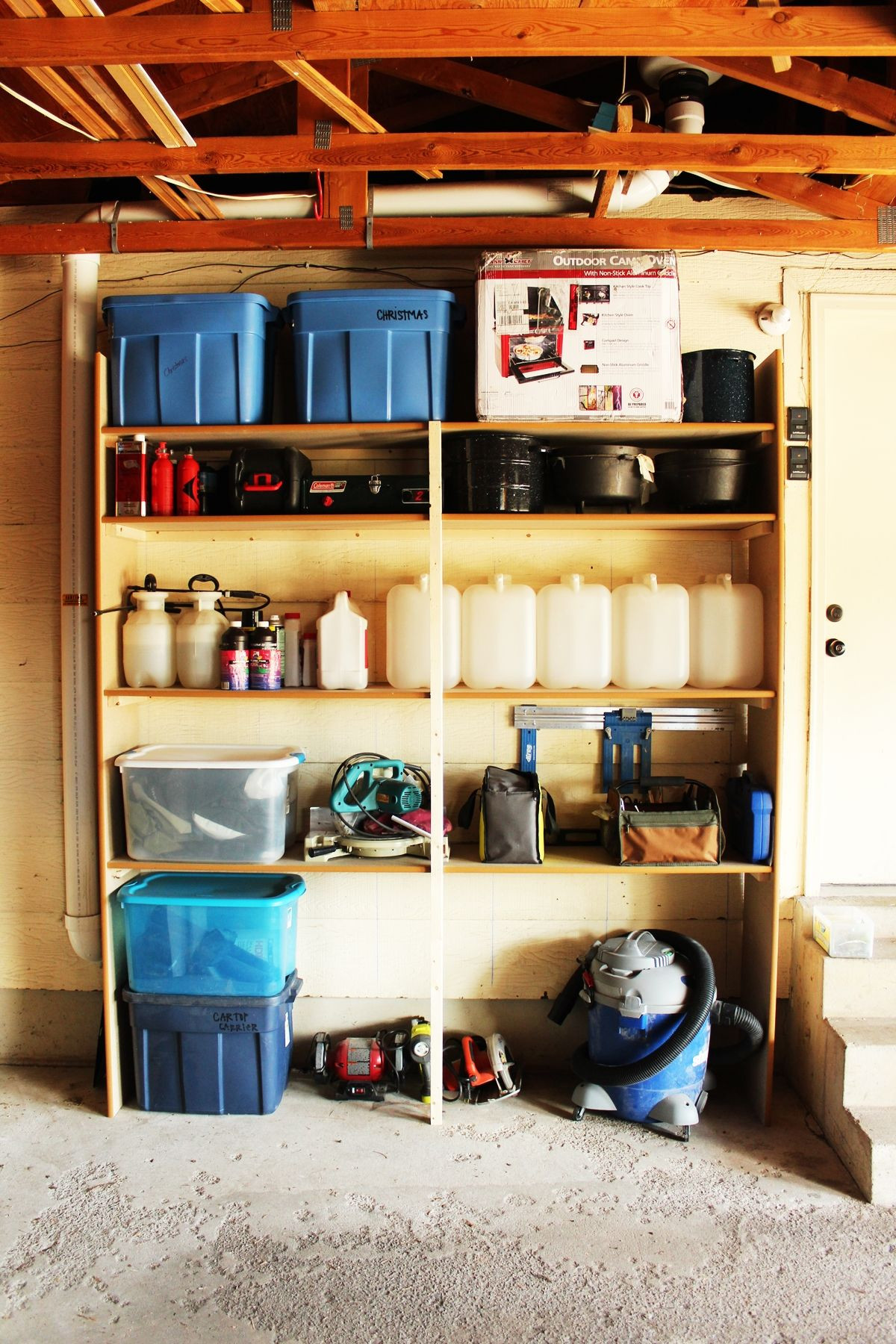 Garage Organization Diy
 DIY Fast and Easy Built In Wall Garage Shelves