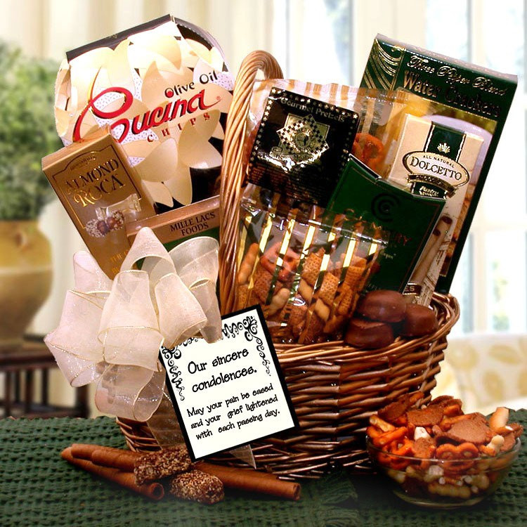 Gift Basket Ideas For Death In Family
 Our Sincerest Condolences Gift Basket