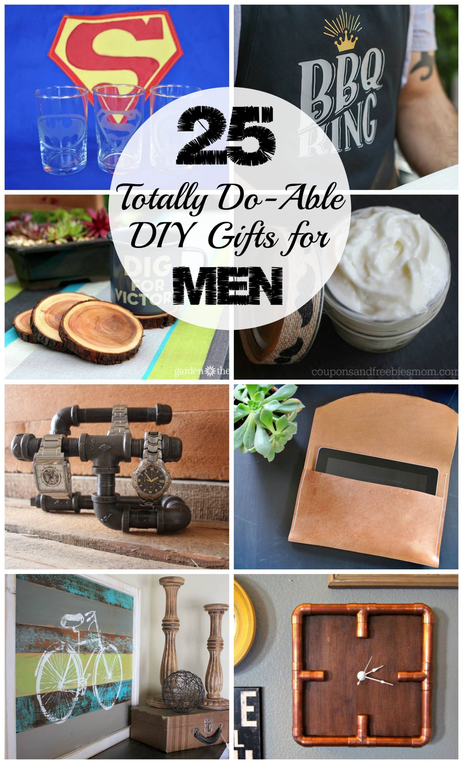 Gift Ideas For Men Birthday
 25 DIY Gifts for Men to Enjoy