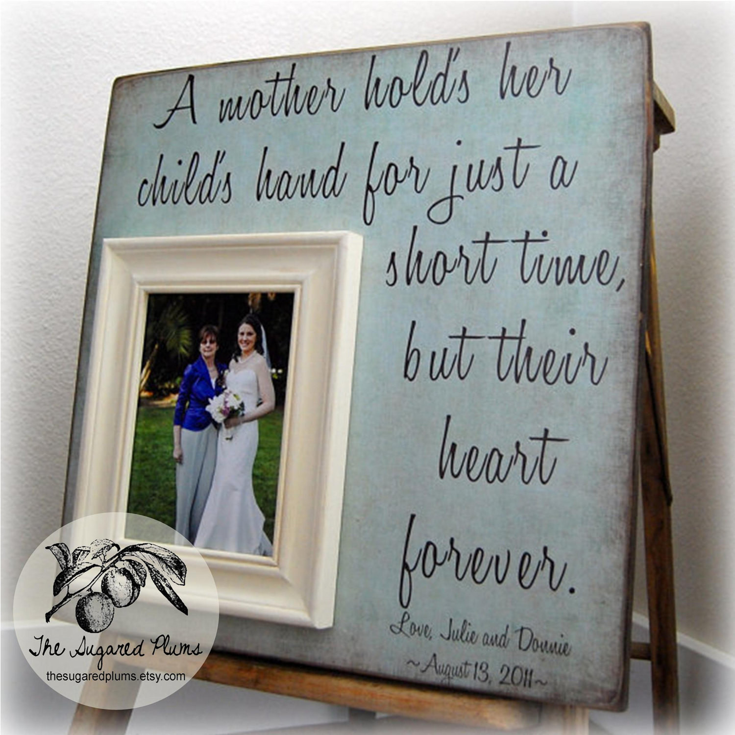 Gift Ideas For Mother Of The Bride
 Mother of the Bride Gift Personalized Picture Frame A Mother