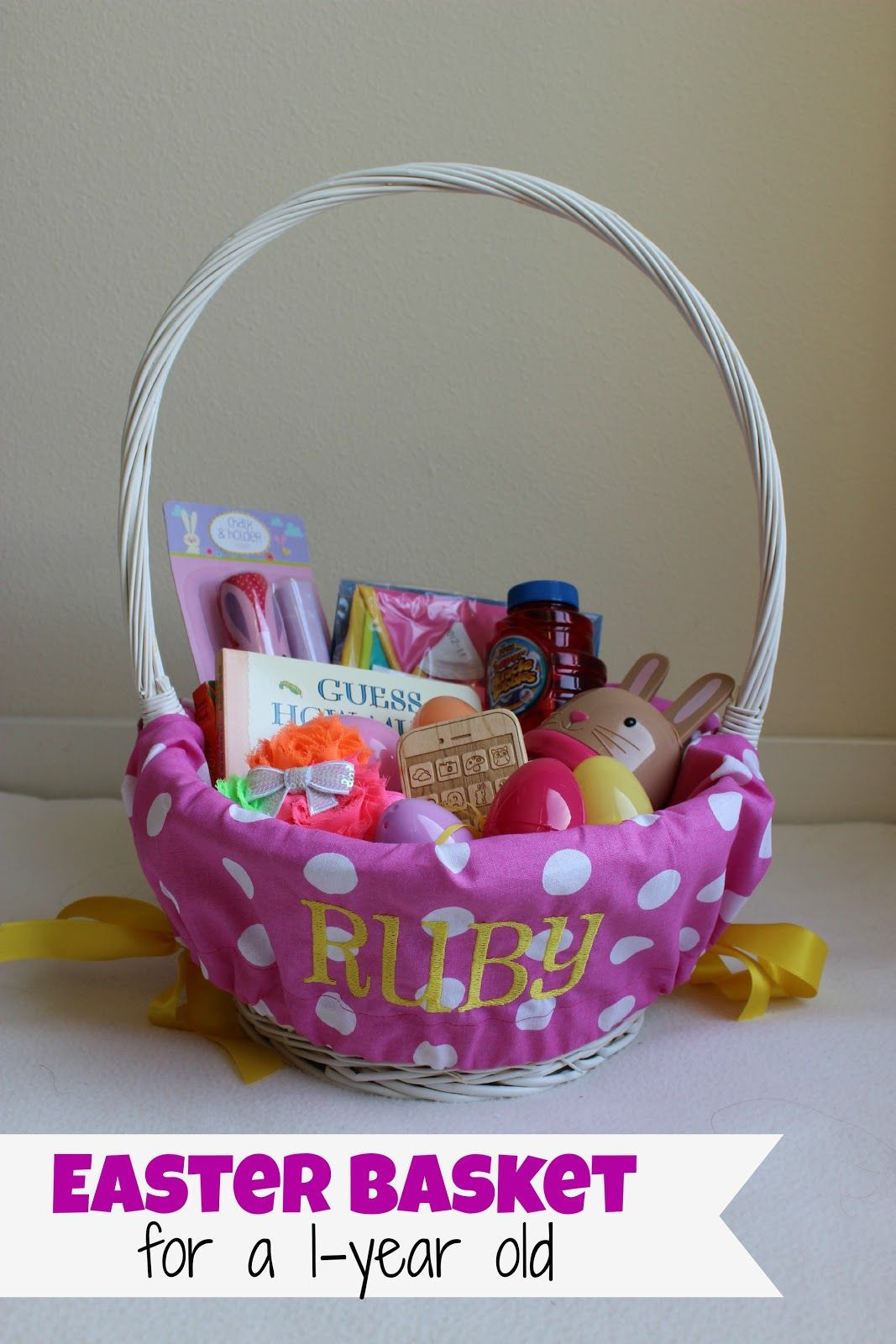 Gift Ideas For One Year Old Girls
 Easter basket for a one year old Holidays