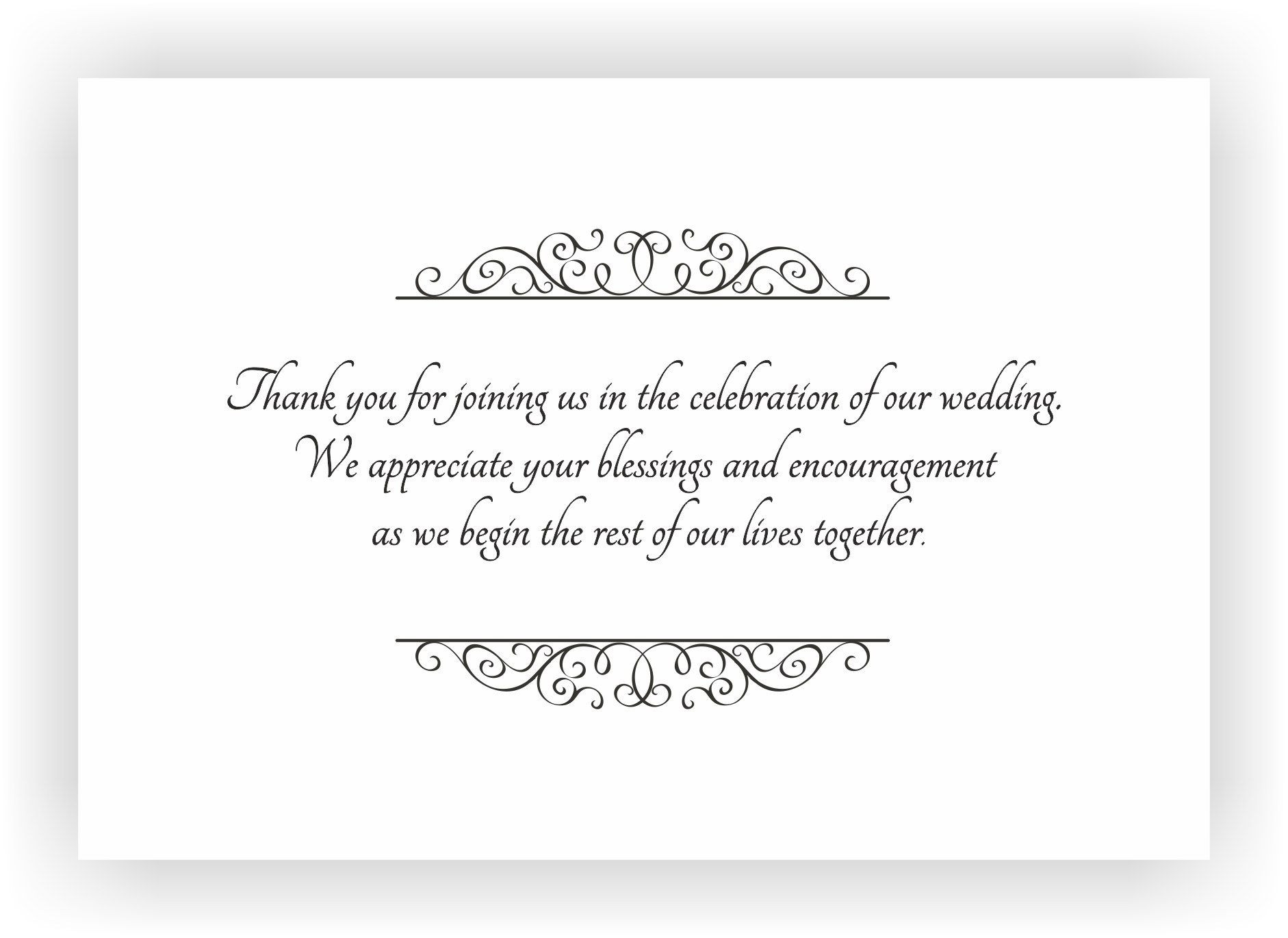 Gift Message For Wedding
 Thank You Note to ac pany your wedding Return Gift