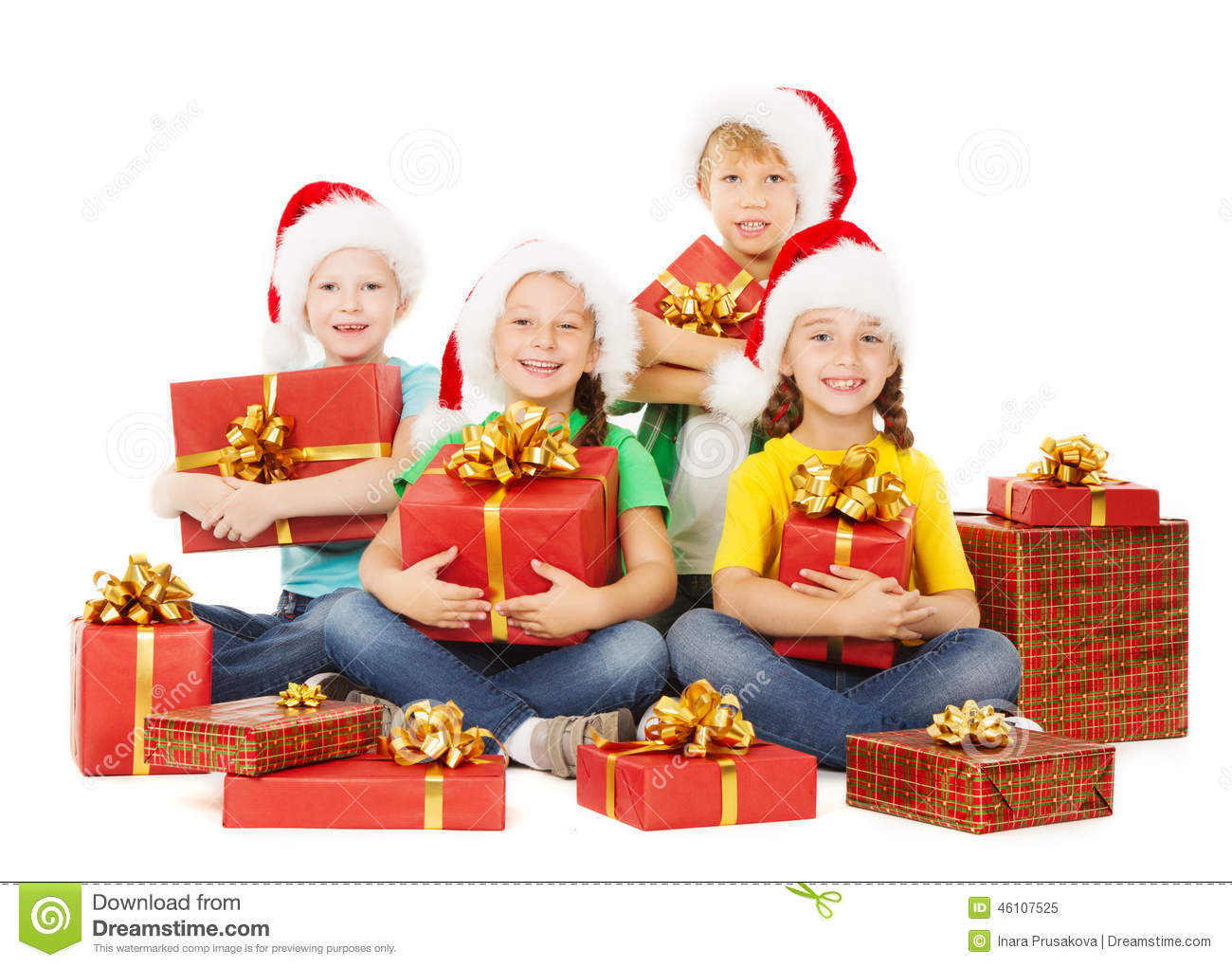 Gifts Children
 Christmas Kids Presents Children In Hatewith With Gifts
