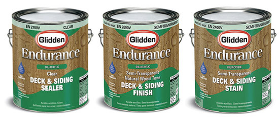 Glidden Deck Paint
 Glidden Endurance Oil Acrylic Stains VOC pliance