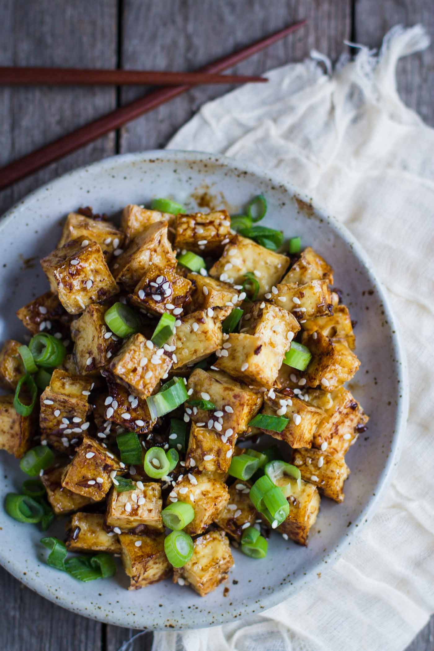 Good Tofu Recipes
 Green ion & Garlic Crispy Tofu