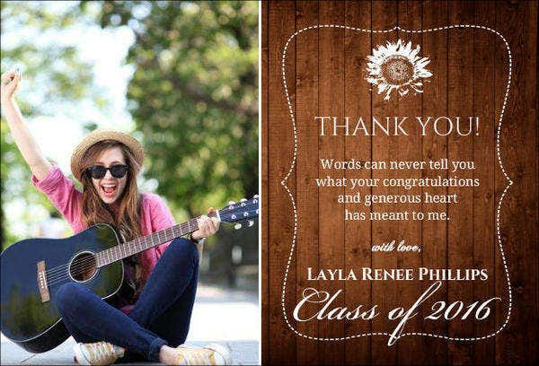 Graduation Thank You Quotes
 Free Gift Cards