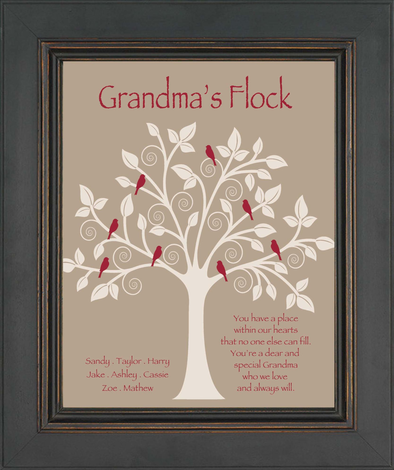 Grandmother Birthday Gift Ideas
 Grandma Gift Family Tree Personalized t for Grandmother