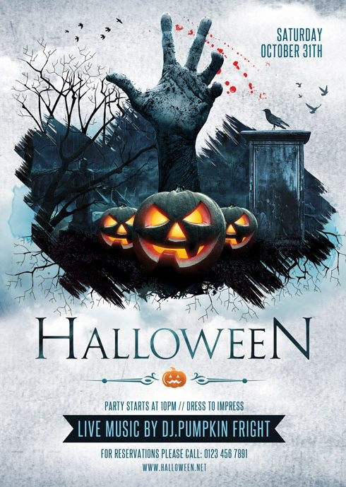 Halloween Party Flyer Ideas
 20 Wicked Halloween Party Flyer Templates for Your