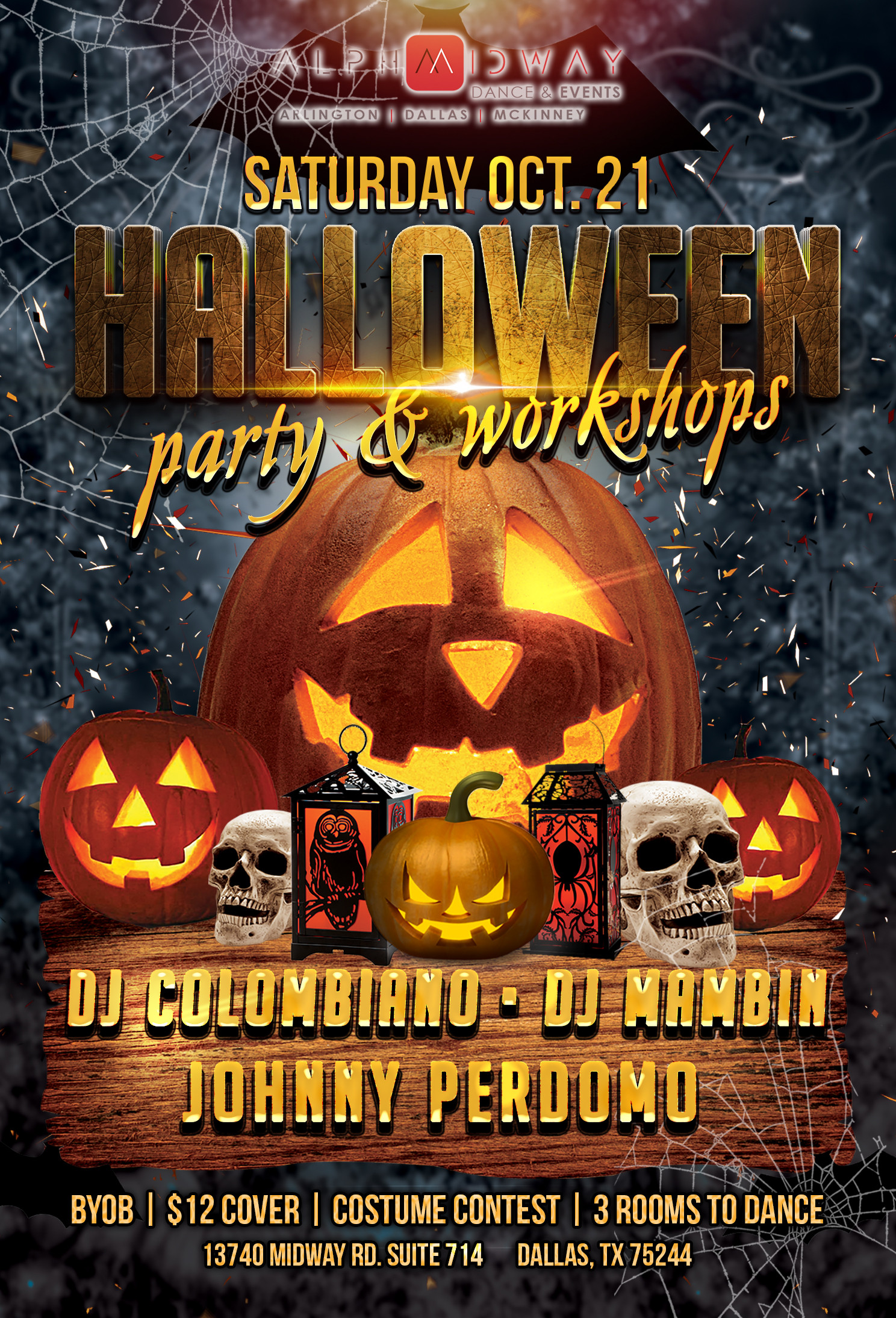 Halloween Party Flyer Ideas
 2017 Halloween Party & Workshops – Alpha Midway Dance