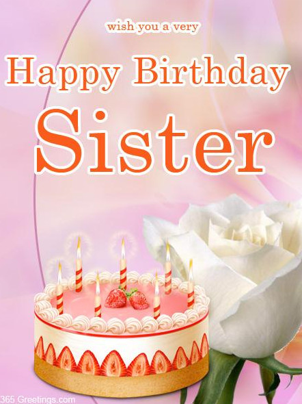 Happy Birthday Cards For Sister
 Beautiful Birthday Card for Sister Send Everyday