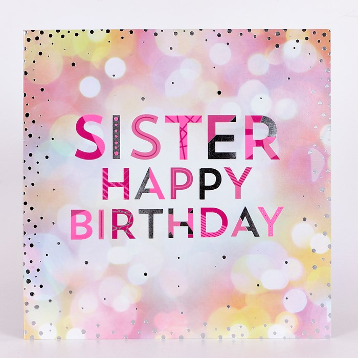 Happy Birthday Cards For Sister
 Platinum Collection Birthday Card Sister Happy Birthday