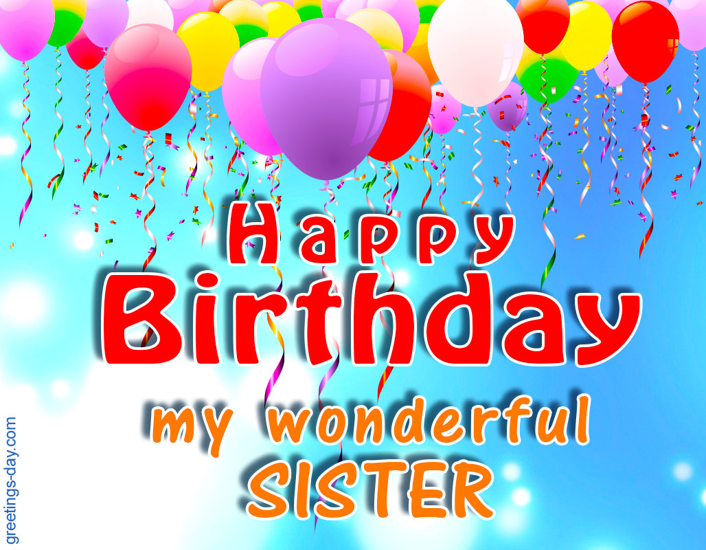 Happy Birthday Cards For Sister
 Birthday for Sister Ecards