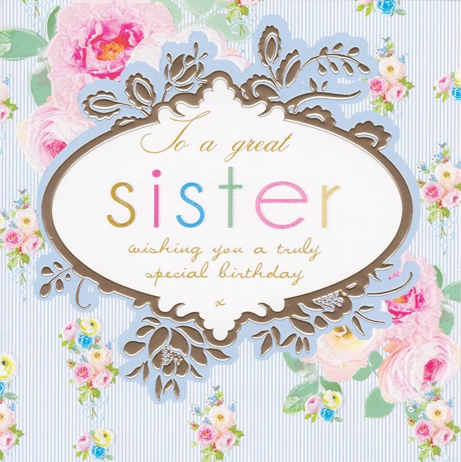 Happy Birthday Cards For Sister
 Great Sister Birthday Card Stephanie Rose CardSpark