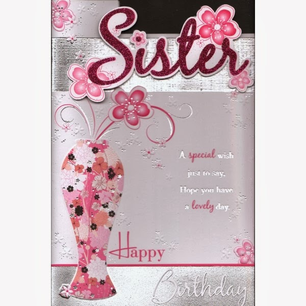 Happy Birthday Cards For Sister
 Sms with Wallpapers Happy Birthday sister wishes cake e cards