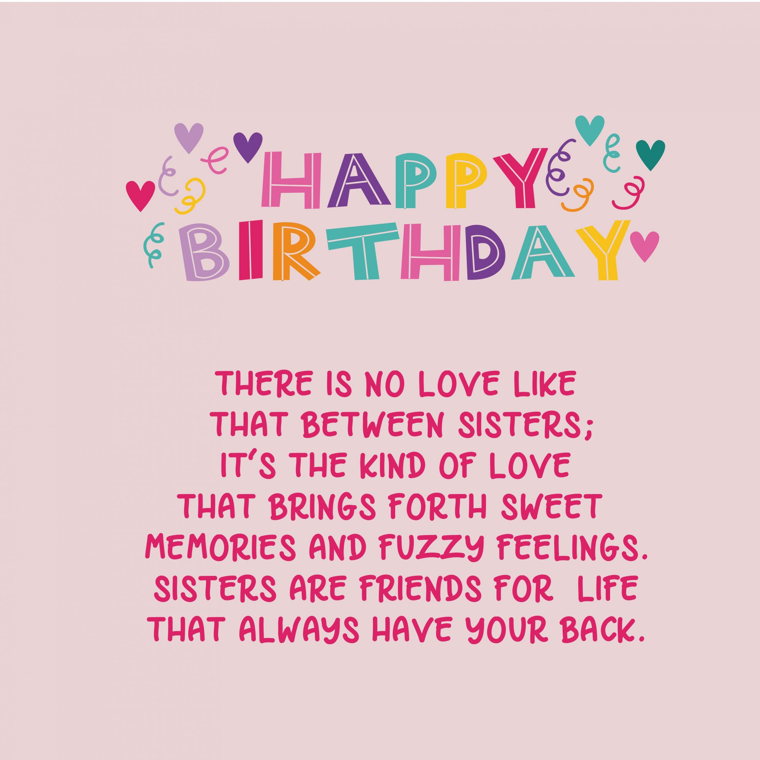 Happy Birthday Quotes Sister
 220 Birthday Wishes for Sister Top Happy Birthday Wishes