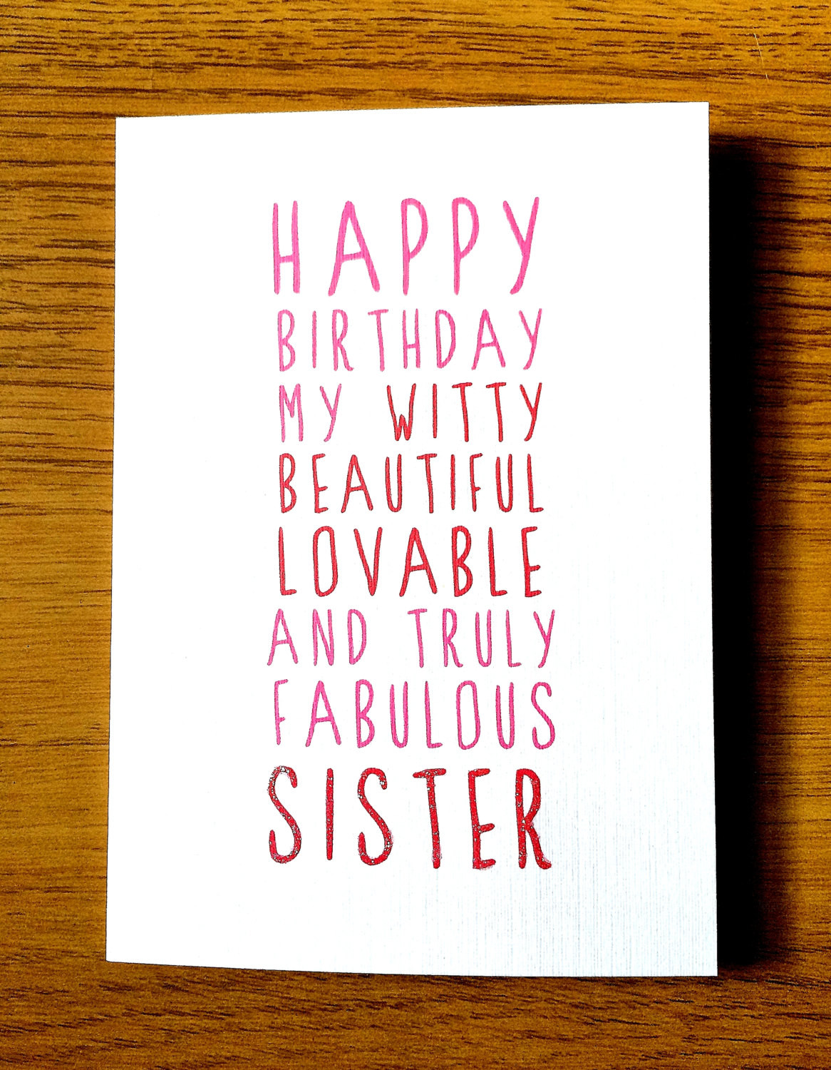 Happy Birthday Quotes Sister
 Sweet Description Happy Birthday Sister by LittleMushroomCards