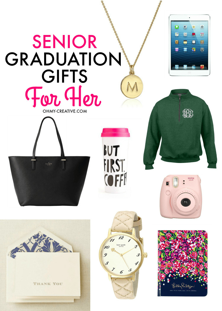 High School Graduation Gift Ideas For Her
 Senior Graduation Gifts for Her Oh My Creative