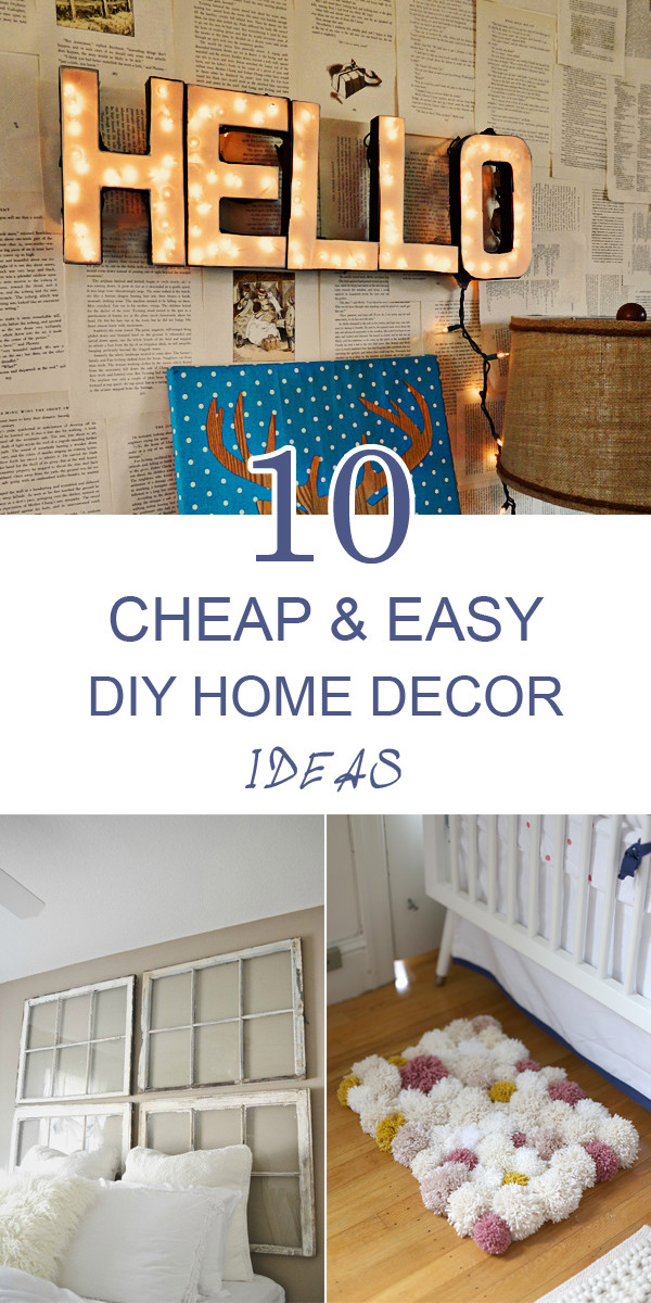 Home Decoration Ideas DIY
 10 Cheap and Easy DIY Home Decor Ideas Frugal Homemaking