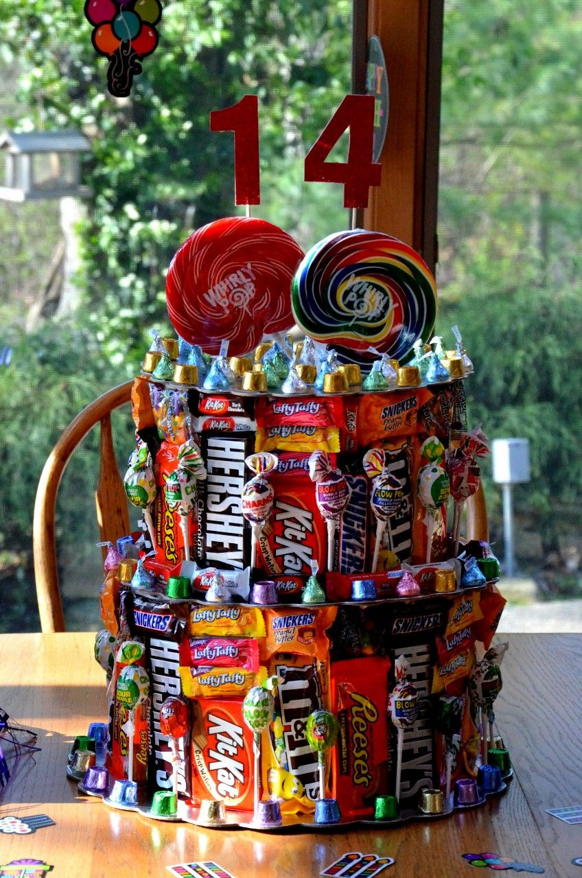 Ideas For 14 Year Old Boy Birthday Party
 Jeremy s 14th Birthday Candy Cake
