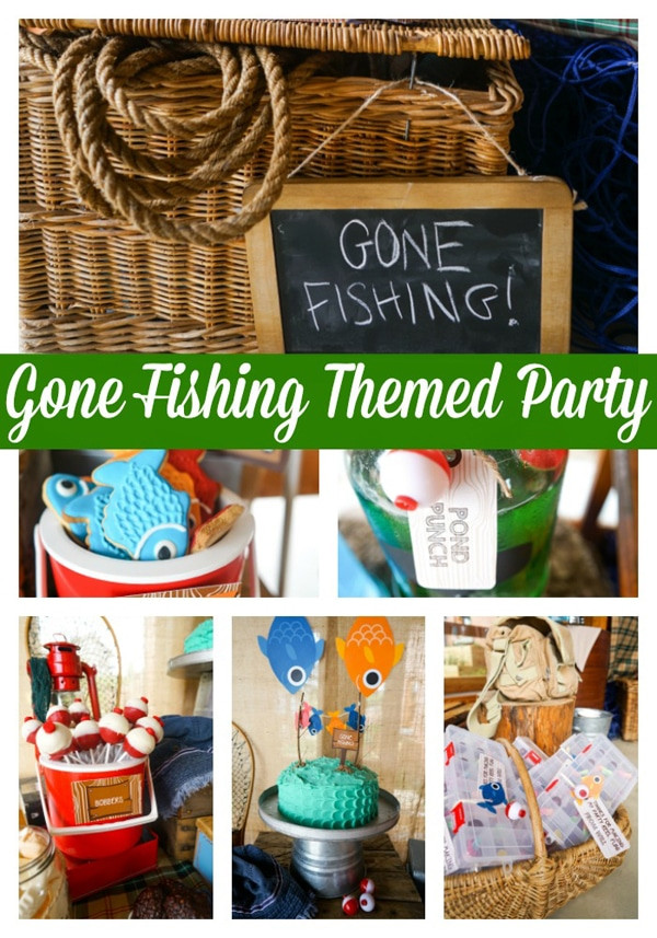Kids Fish Birthday Party
 Adorable Boys Gone Fishing Party Pretty My Party Party