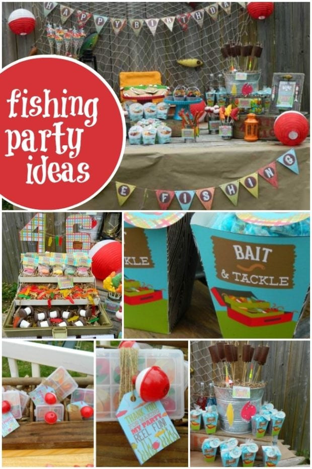Kids Fish Birthday Party
 Vintage Gone Fishing Boy s Birthday Party Spaceships and