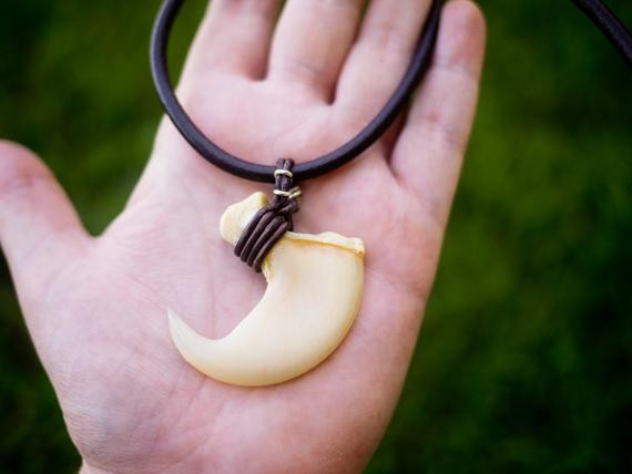 Lion Claw Necklace
 Huge Genuine African Lion Claw Tribal Necklace Mens or