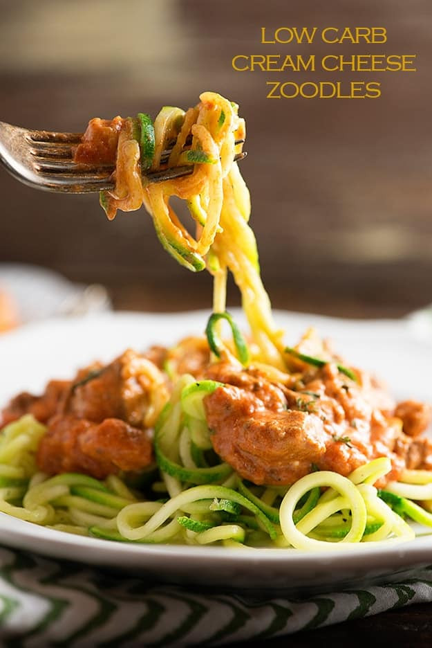 Low Carb Spaghetti Recipe
 Low Carb Cream Cheese Zoodles