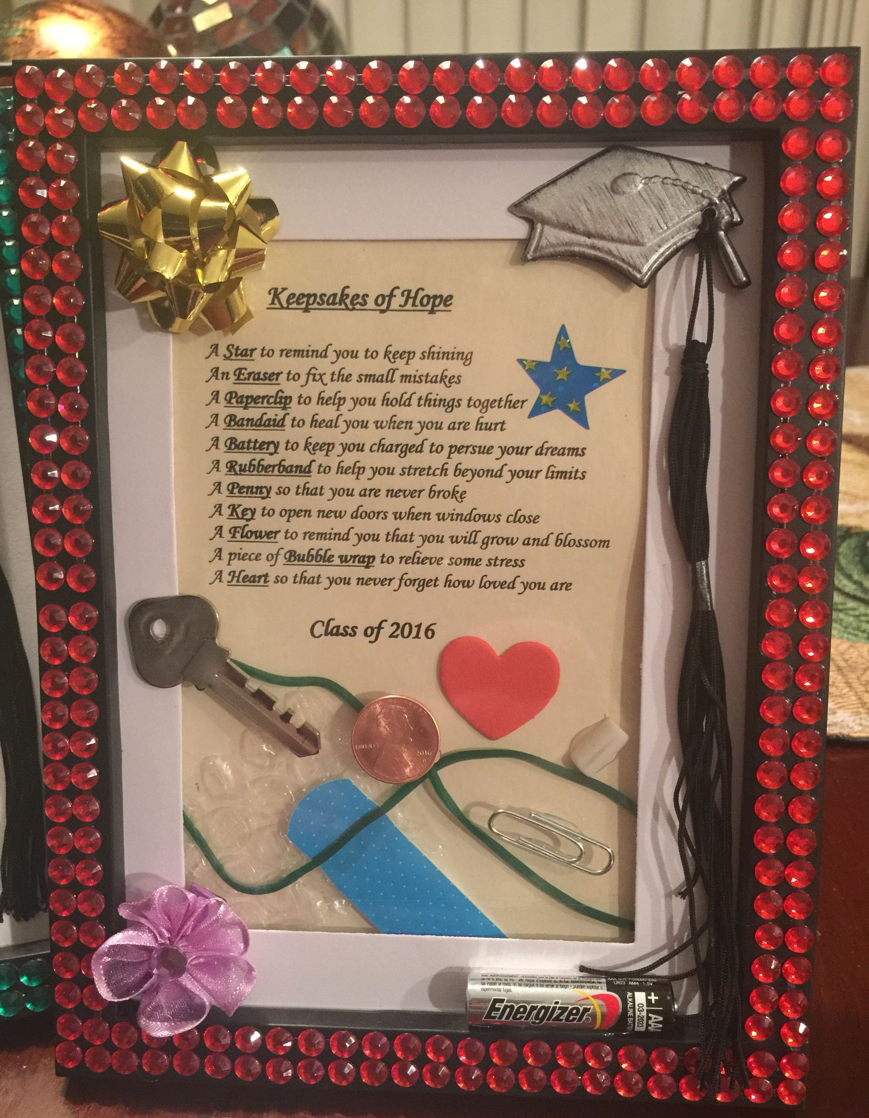 Make Graduation Gift Ideas For Friends
 Graduation Gift Keepsakes of hope The perfect DIY